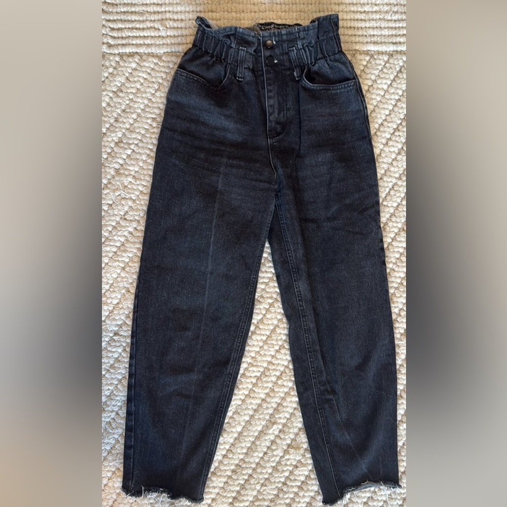OAK + FORT Black Ankle Cropped Jeans